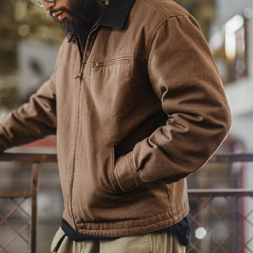MADEN Men's Heavyweight Cotton Padded Workwear Jacket