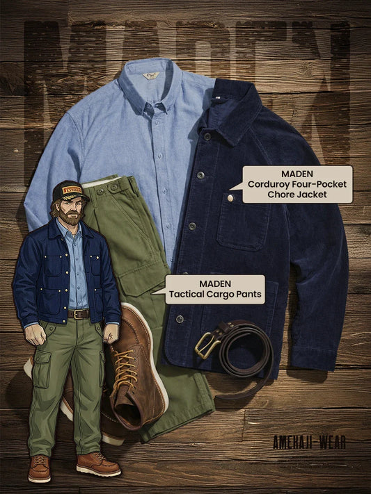 Classic Workwear | Corduroy Four - Pocket Chore Jacket