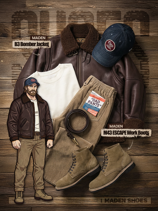 Military Style | MADEN B3 Bomber Jacket & M43 Work Boots