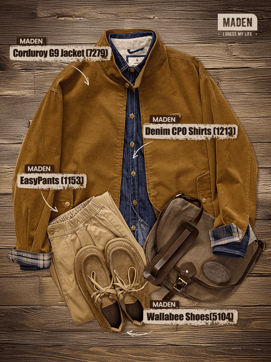 Retro Style | Corduroy Harrington G9 Jacket