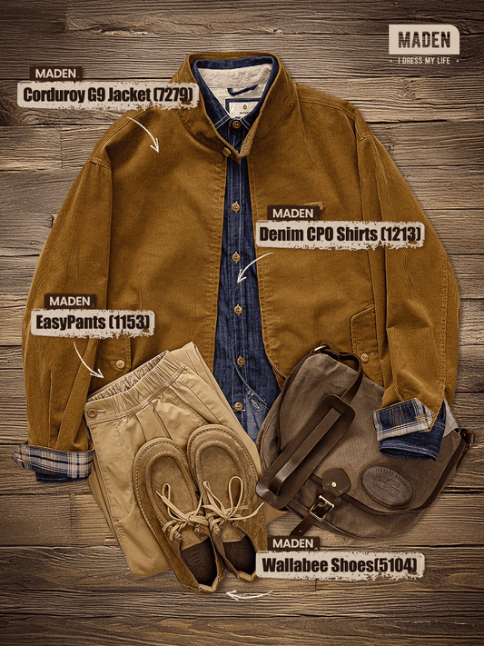Retro Style | Corduroy Harrington G9 Jacket