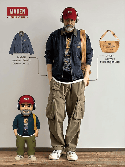 Retro Workwear | Washed Denim Detroit Jacket