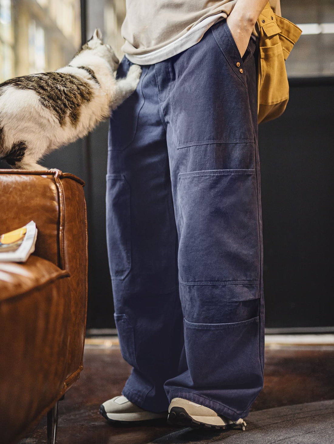 Casual Workwear | Blue Carpenter Cargo Pants