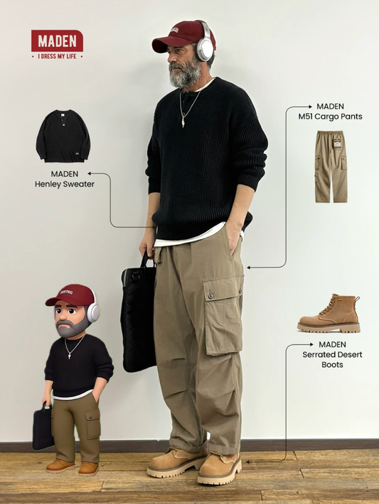 Casual Workwear | Henley Sweater