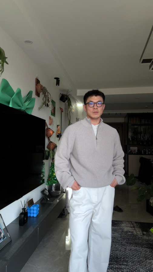 Minimalist Casual | Half - Zip Knit Sweater