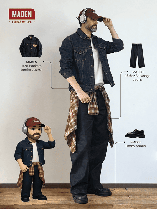 Retro Workwear | 14oz Pockets Denim Jacket