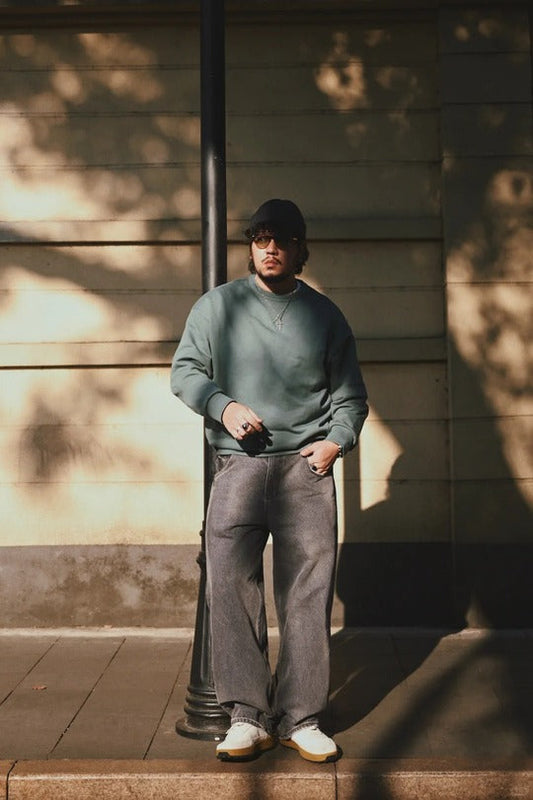 Street Casual | Cotton Blended Sweatshirt