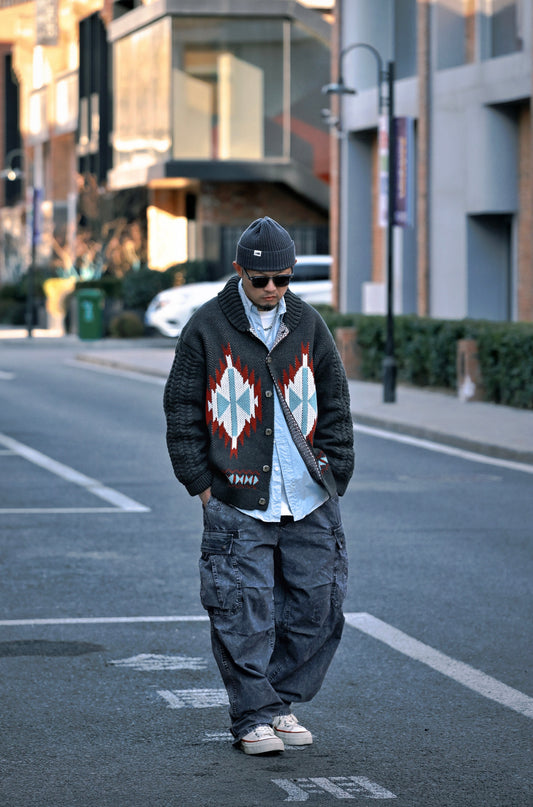 Retro Street | MADEN Shawl Collar Cardigan