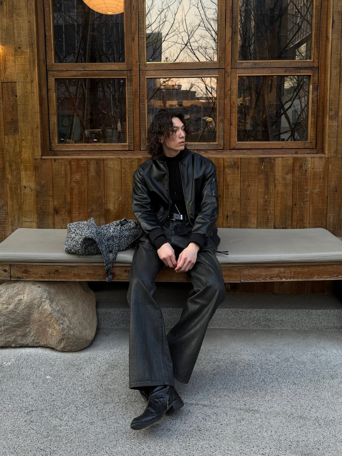 Modern Minimalist | MADEN MA-1 Leather Jacket