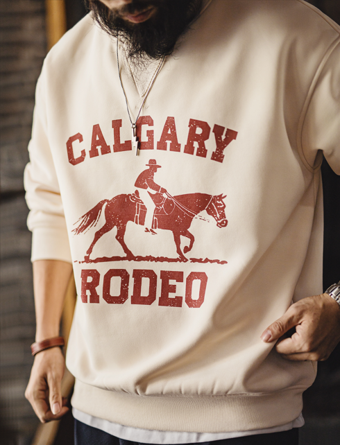 Western Vintage | “Year of the Horse” Fleece Graphic Sweatshirt