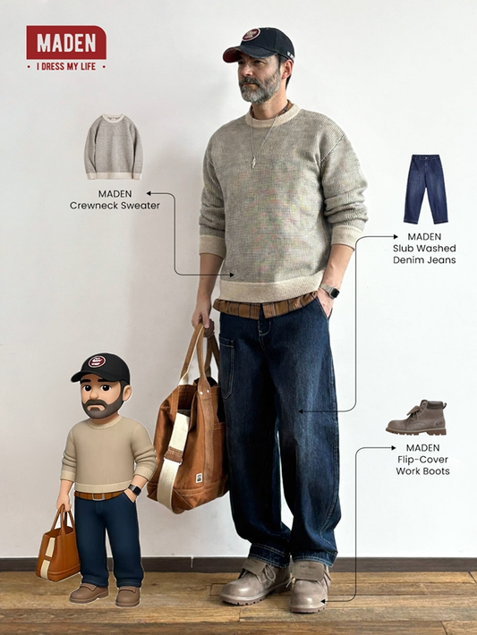 Casual Streetwear | Knit Crewneck Sweater