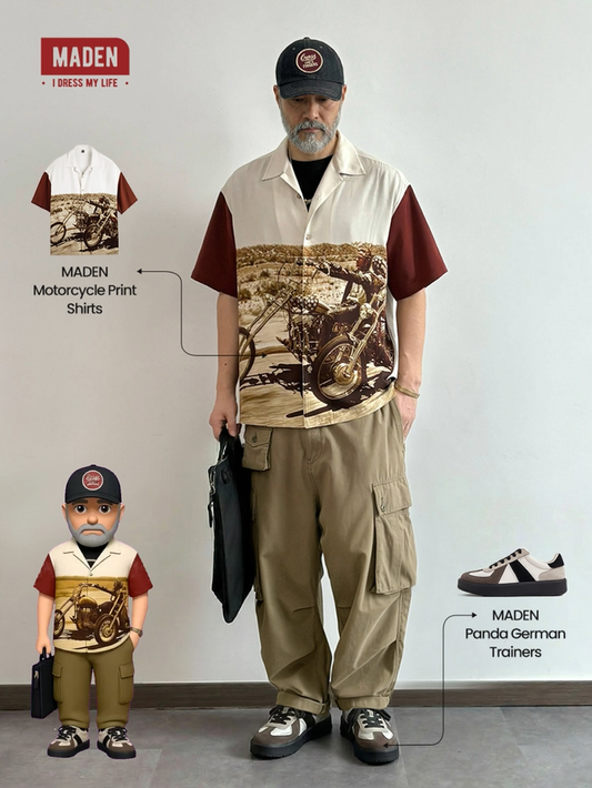 Vintage Casual | Motorcycle Print Shirts