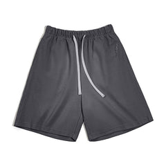 MADEN Basketballshorts aus schwerem Strick mit Stickerei