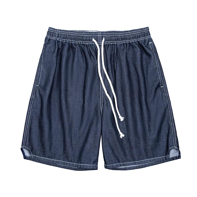 MADEN Herren lockere Denim-Shorts mit Ice-Feel, lässig