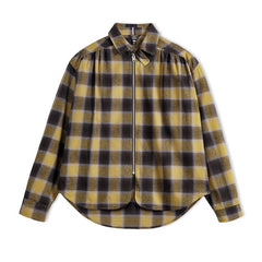 Shacket a cuadros con cremallera - 100% algodón MADEN