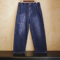 Jeans de mezclilla lavados Slub MADEN