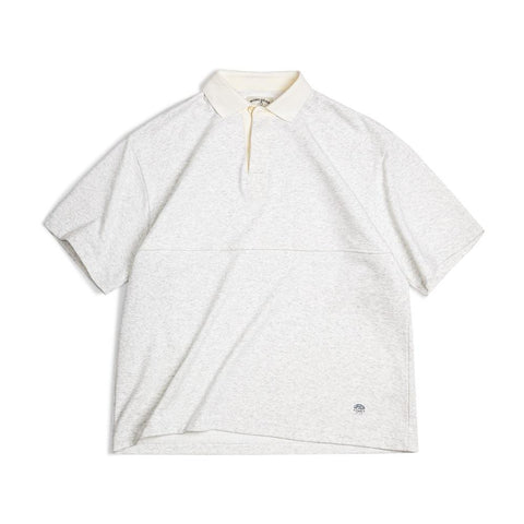 MADEN Retro Strickpolohemd mit Reverskragen, lässiges T-Shirt für Herren, Sommer, schweres Material, Marke Uncle Fu 