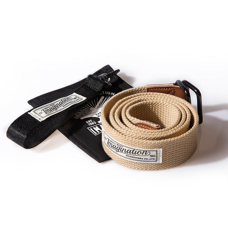 MADEN Retro Nylon Canvas Doppelring Gürtel