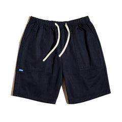MADEN Baumwoll-Twill Cargo-Shorts mit elastischem Bund