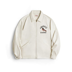 MADEN MADEN Motmot Vogel bestickte lockere Coach-Jacke