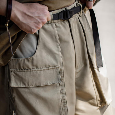 MADEN Outdoor Lightweight Functional Shorts Quick Dry Pants Large Pockets Casual Shorts Elastic Waist