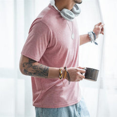 T-shirt MADEN décontracté et respirant à manches courtes pour homme, col rond, coupe ample et légère, idéal pour l'été. 