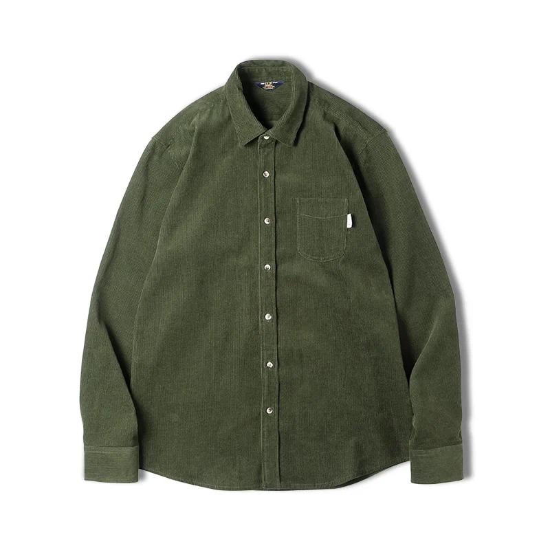 MADEN Women's Corduroy Long Sleeve Shirt