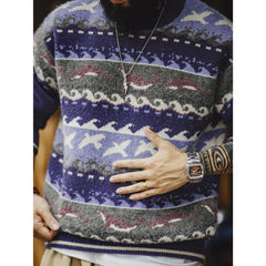 MADEN Herren Fair Isle Strickpullover