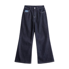 Jeans rectos azules para mujer MADEN