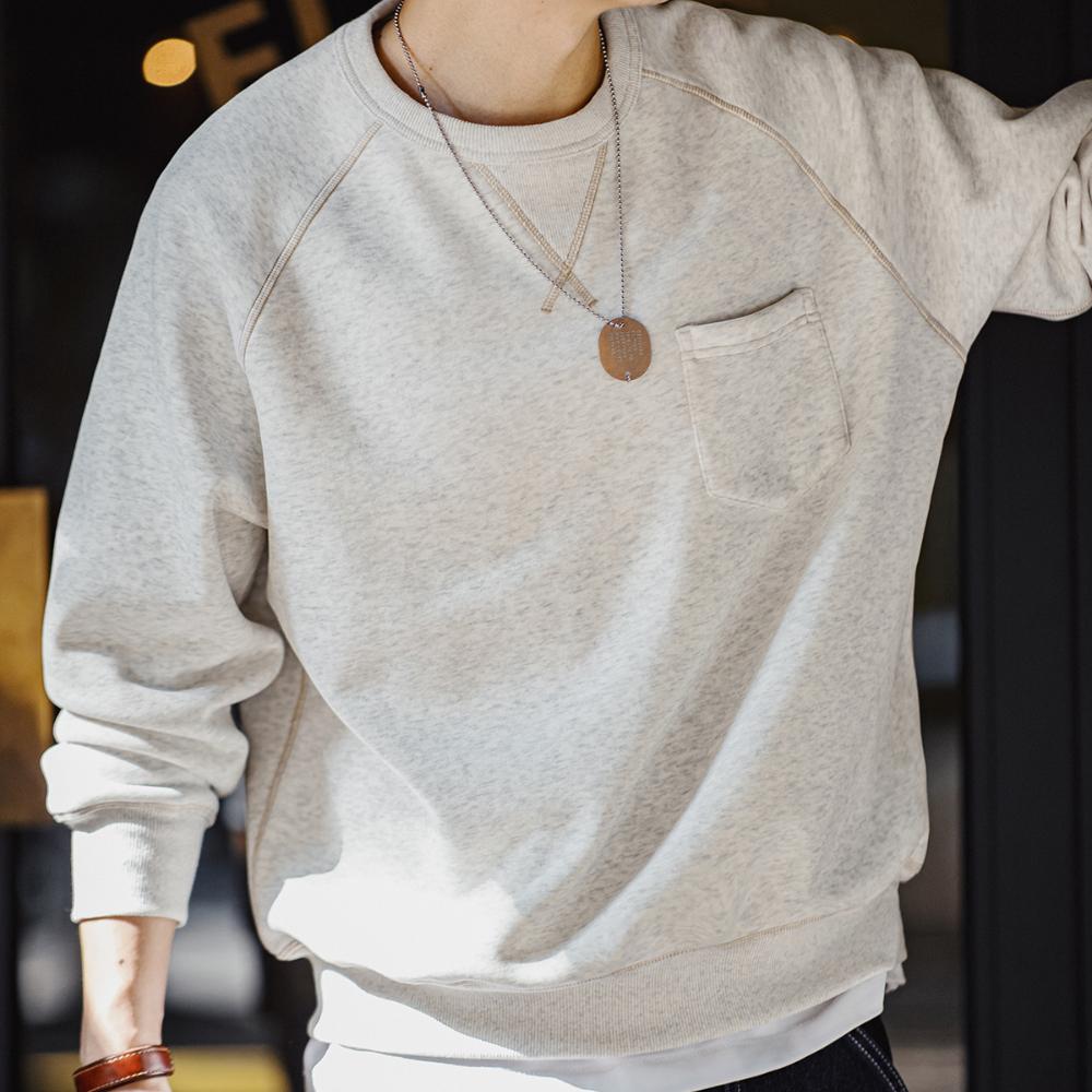 Maden Freizeit-Sweatshirt Herren dicker Fleece Pullover Sport