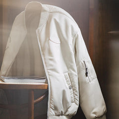 MADEN MA-1 Weiße Bomberjacke