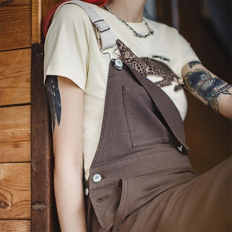 Maden "Jaguar" Printed Graphic Tee | Structured Shoulder Slim Fit T-Shirt Y2K High Street Layering Top #HighStreetFashion