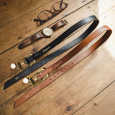 Ceinture en cuir tanné végétal MADEN 