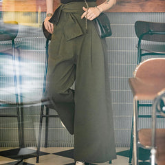 Maden Retro Series High Waist Wide-Leg Casual Pants