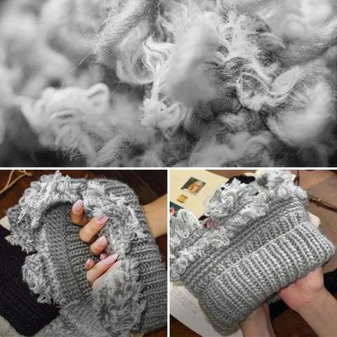 MADEN Womens Knit 2 Way Scarf and Neck Warmer Thick Warm Winter Black Cozy Knit Winter Scarf for Women