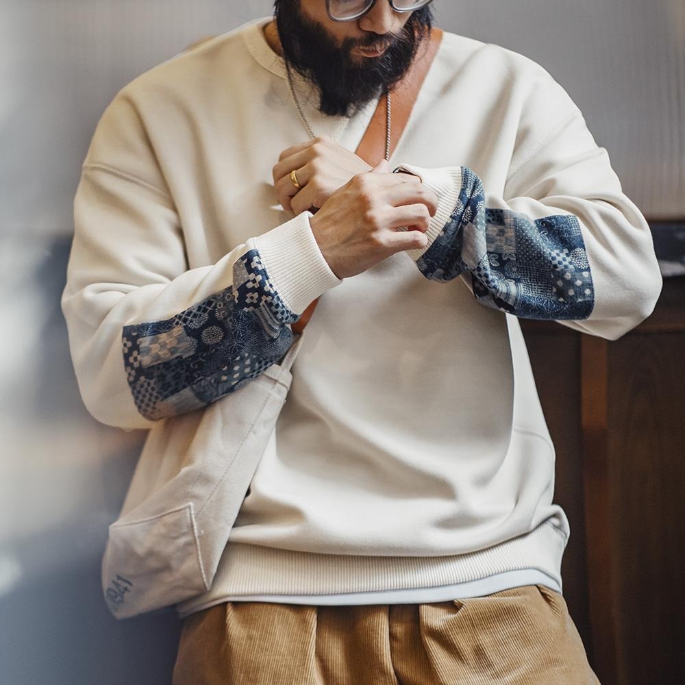 MADEN Boro Patchwork Sweatshirt