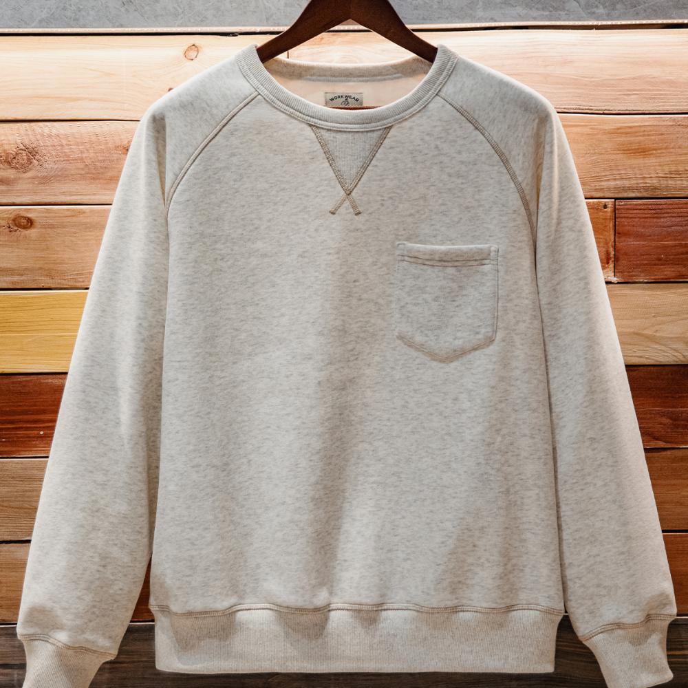 Maden Freizeit-Sweatshirt Herren dicker Fleece Pullover Sport