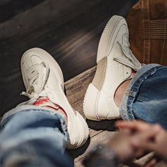 MADEN Navajo Embroidery White Sneakers