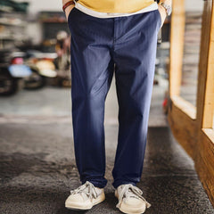 MADEN Retro Cord Cord Patchwork Locker sitzende Hose