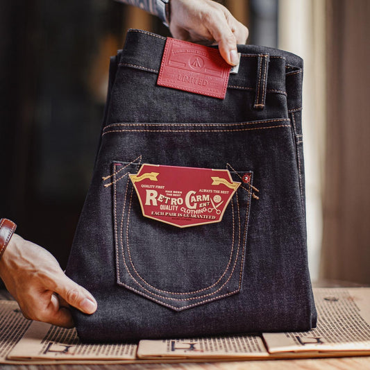 MADEN Crimson Denim Jeans – Selvedge Raw Denim