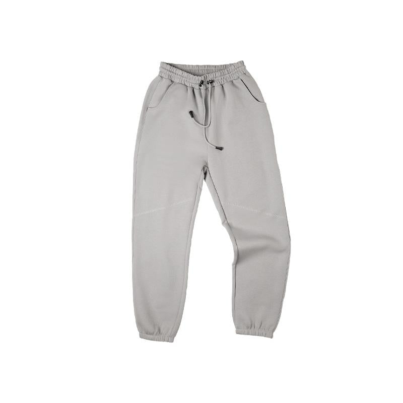 Pantalon de jogging décontracté MADEN pour homme, en coton, avec cordon de serrage, taille élastique, coupe droite et ample, style jogging essentiel. 