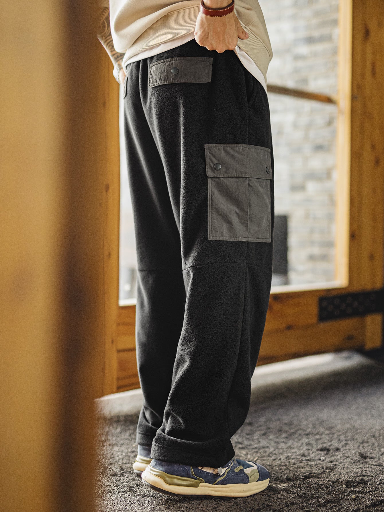 MADEN Doppelseitige Fleece-Jogger