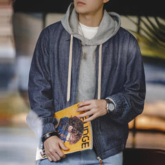 MADEN Retro Denim Cityboy Lapel Jacket