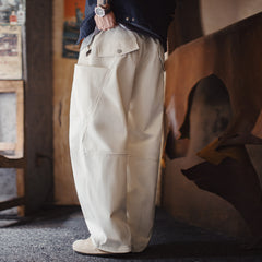 MADEN HBT White Cargo Pants