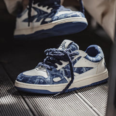 MADEN Retro Tie-Dye Chunky Sneakers for Daily Wear