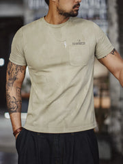 MADEN Vintage Distressed Print Tee
