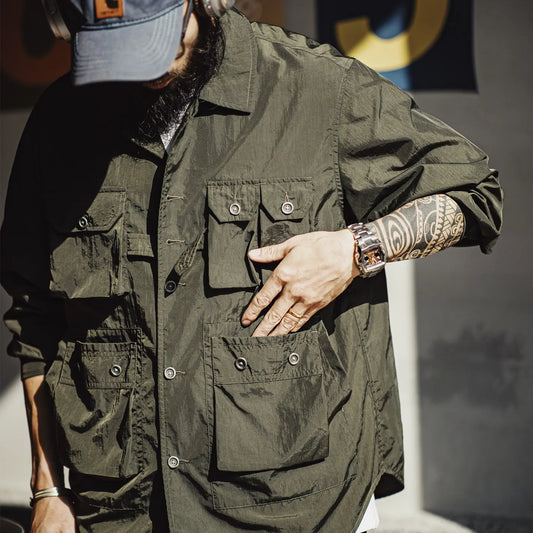 MADEN Safari Utility Shirt Jacket