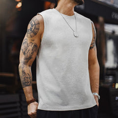MADEN Herren Sport Tank Top - 100% Baumwolle