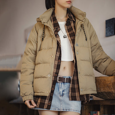 MADEN Women's Quilted Down Jacket