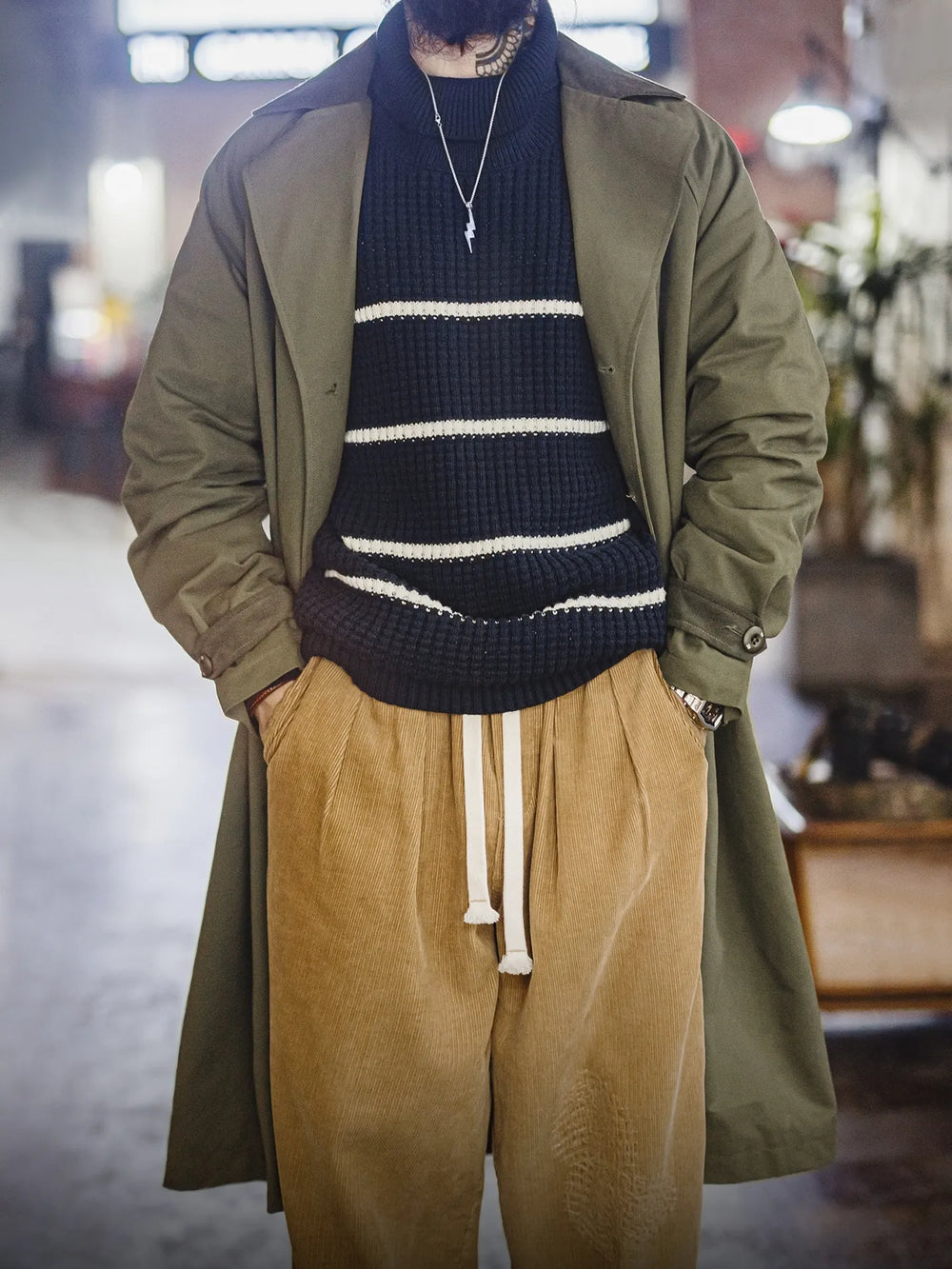 MADEN 50's Trench Coat